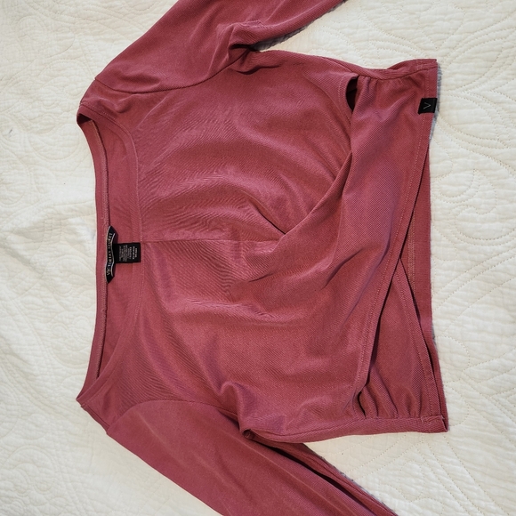 Victoria Secret ROSE/mauve/pink long sleeve crop, XS - Picture 8 of 9
